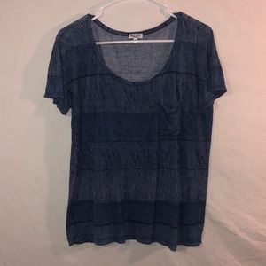 Splendid Striped Pocket T Shirt